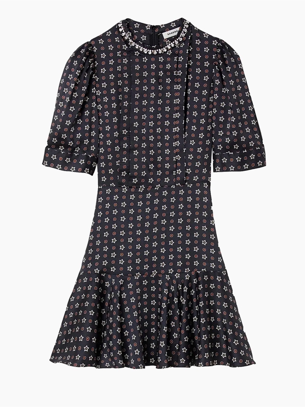 Short Star-Print Dress